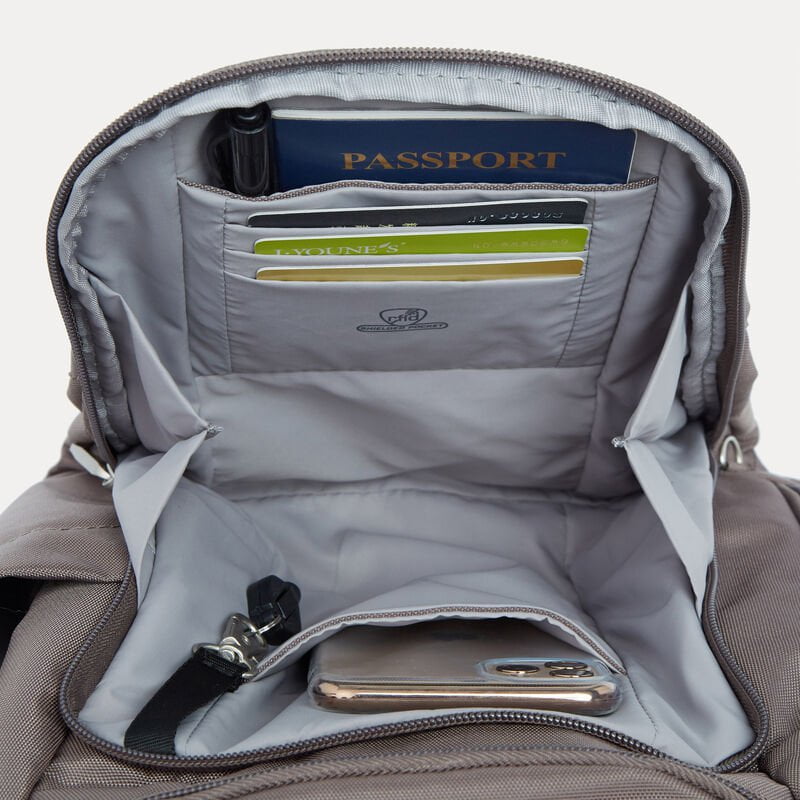 Travelon Anti Theft Backpack with RFID Blocking - Secure & Stylish Travel Backpack for Commuters, Students & Tourists - Perfect for Airports, Camping & Daily Use