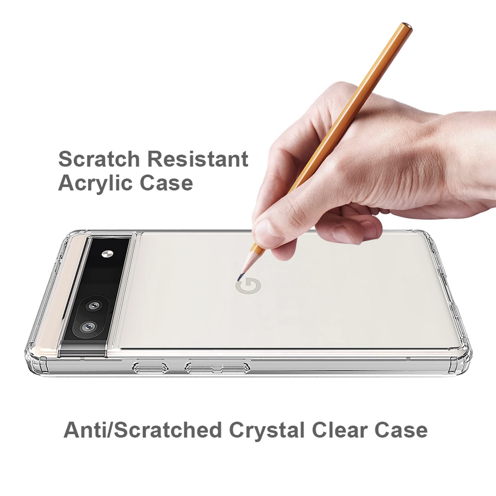 AquaFlex Slim Shockproof Case for Google Pixel 6A - Drop Protection & Reinforced Corners for Outdoor Use