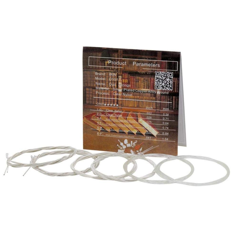 Premium Oud Strings Set - 11 Nylon & Silver-Plated Copper Alloy Strings for Oud Accessories | Perfect for Oud Players, Musicians & Middle Eastern Instrument Enthusiasts | Ideal for Performances, Practice & Studio Recording