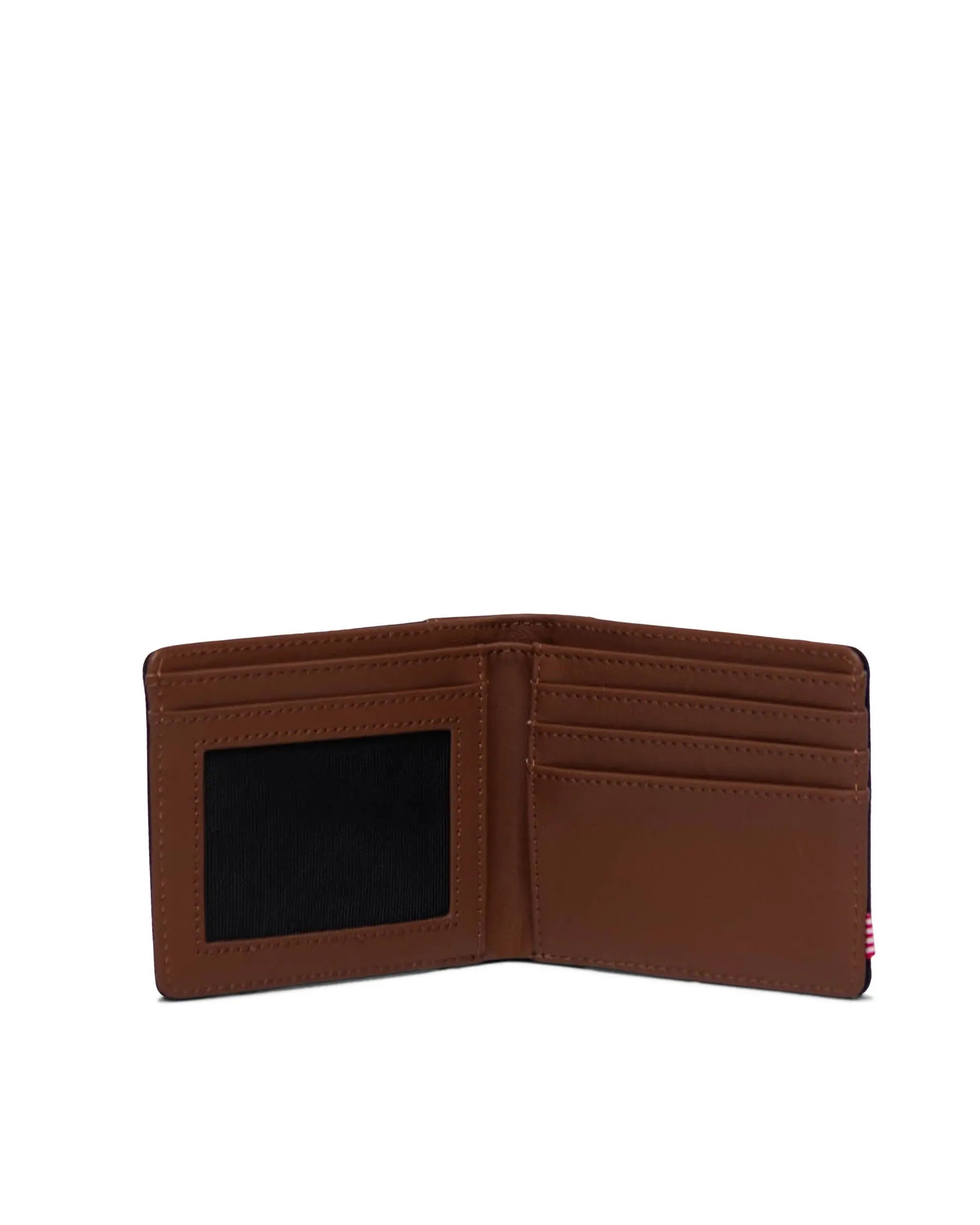 Herschel Hank Wallet - Slim RFID Blocking Bifold Wallet for Men - Black/Tan - Perfect for Everyday Use, Travel & Business