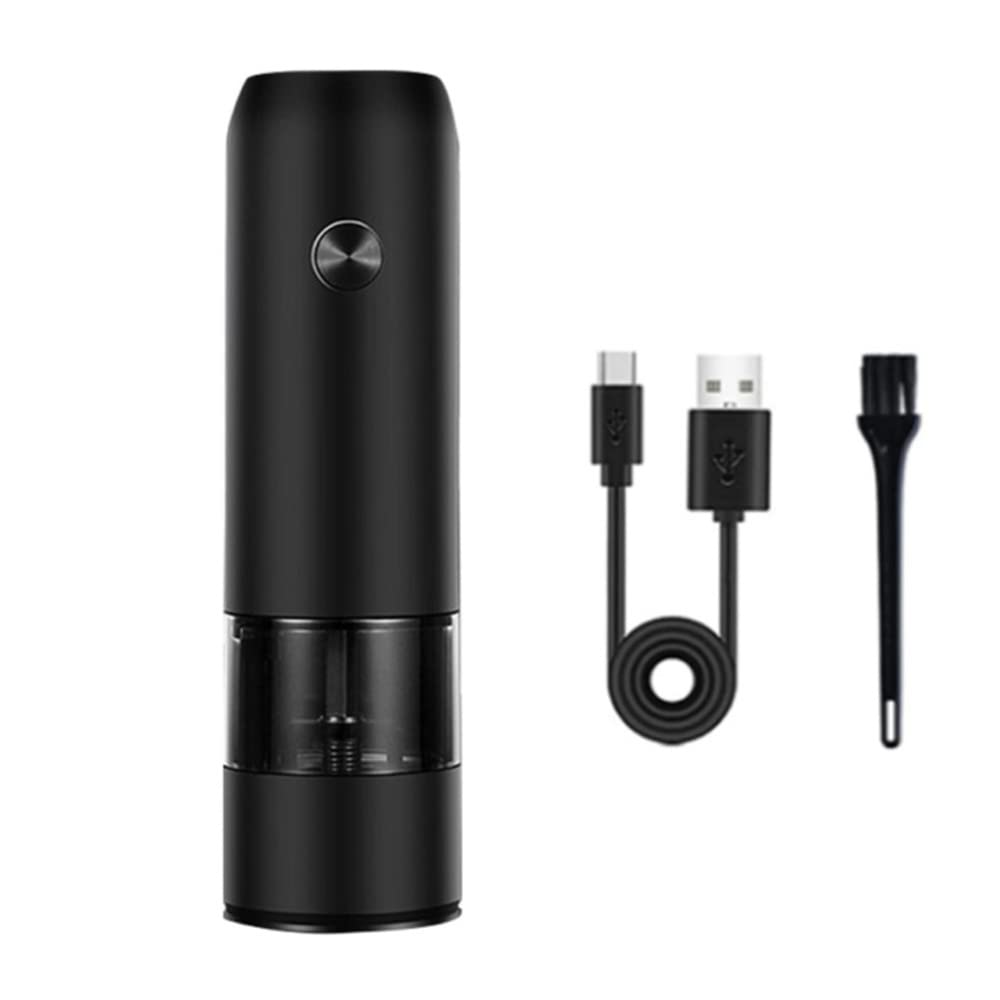 SKYXIU Electric Pepper Grinder - USB Rechargeable Stainless Steel Salt & Pepper Mill with Adjustable Coarseness & LED Warm Light | Perfect for Kitchen, Dining Table, Camping & Gifts