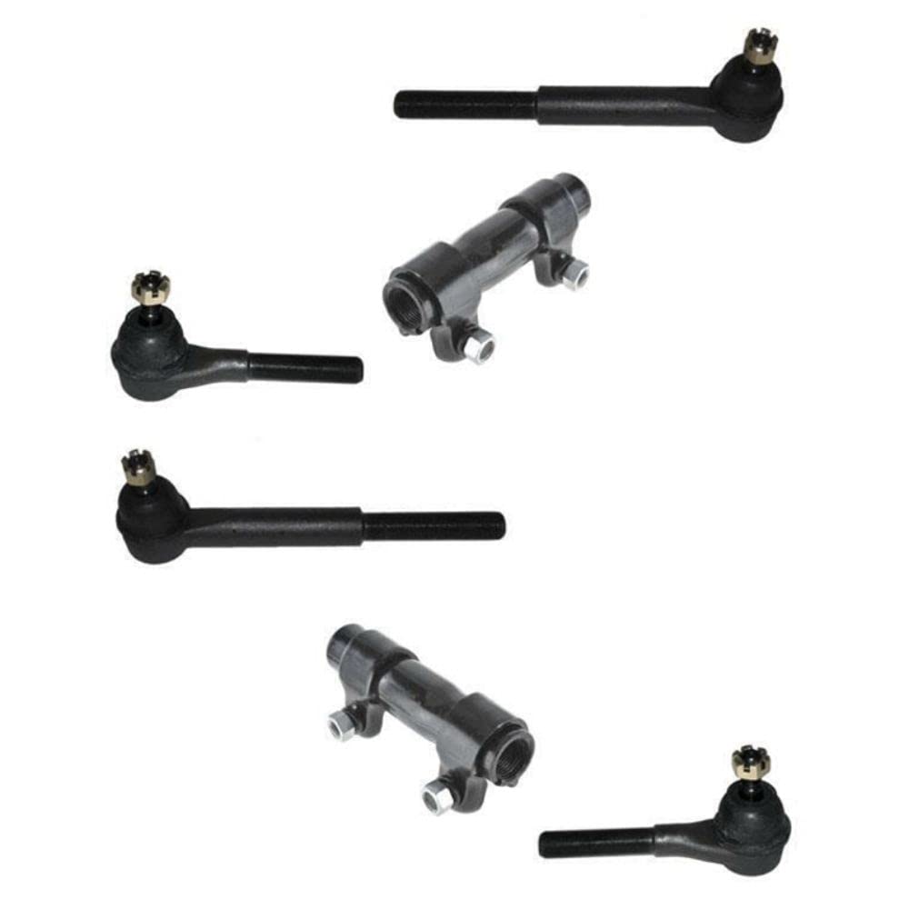 XEMRVGU Inner and Outer Tie Rods with Adjusting Sleeves for 2WD Pickup Trucks - Durable Steering Replacement Parts for Smooth Driving & Off-Road Adventures