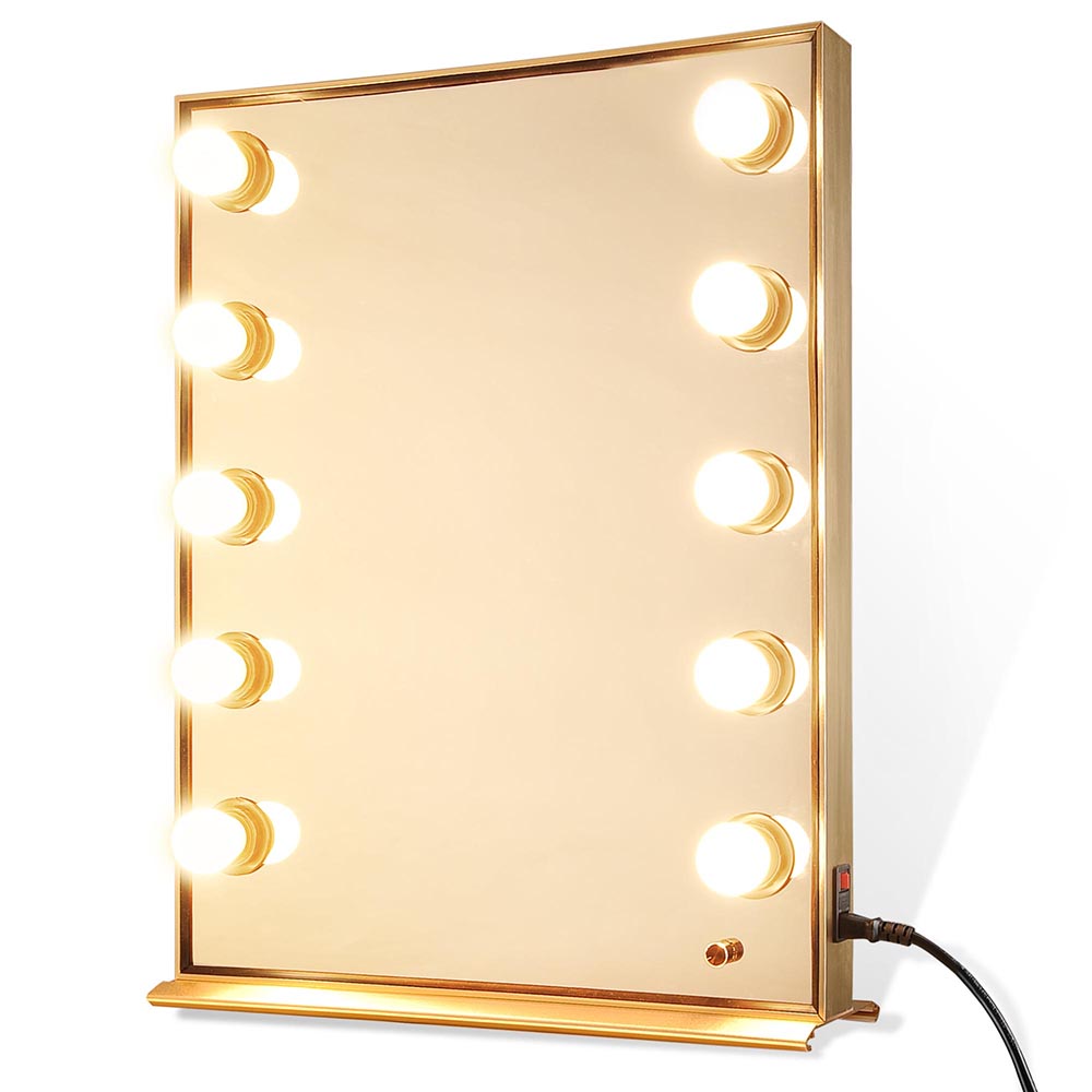 TheLAShop Hollywood Vanity Mirror with LED Lights - 26x20 Inches, Adjustable Brightness Dimmable for Makeup, Dressing Room & Photography Studio Lighting