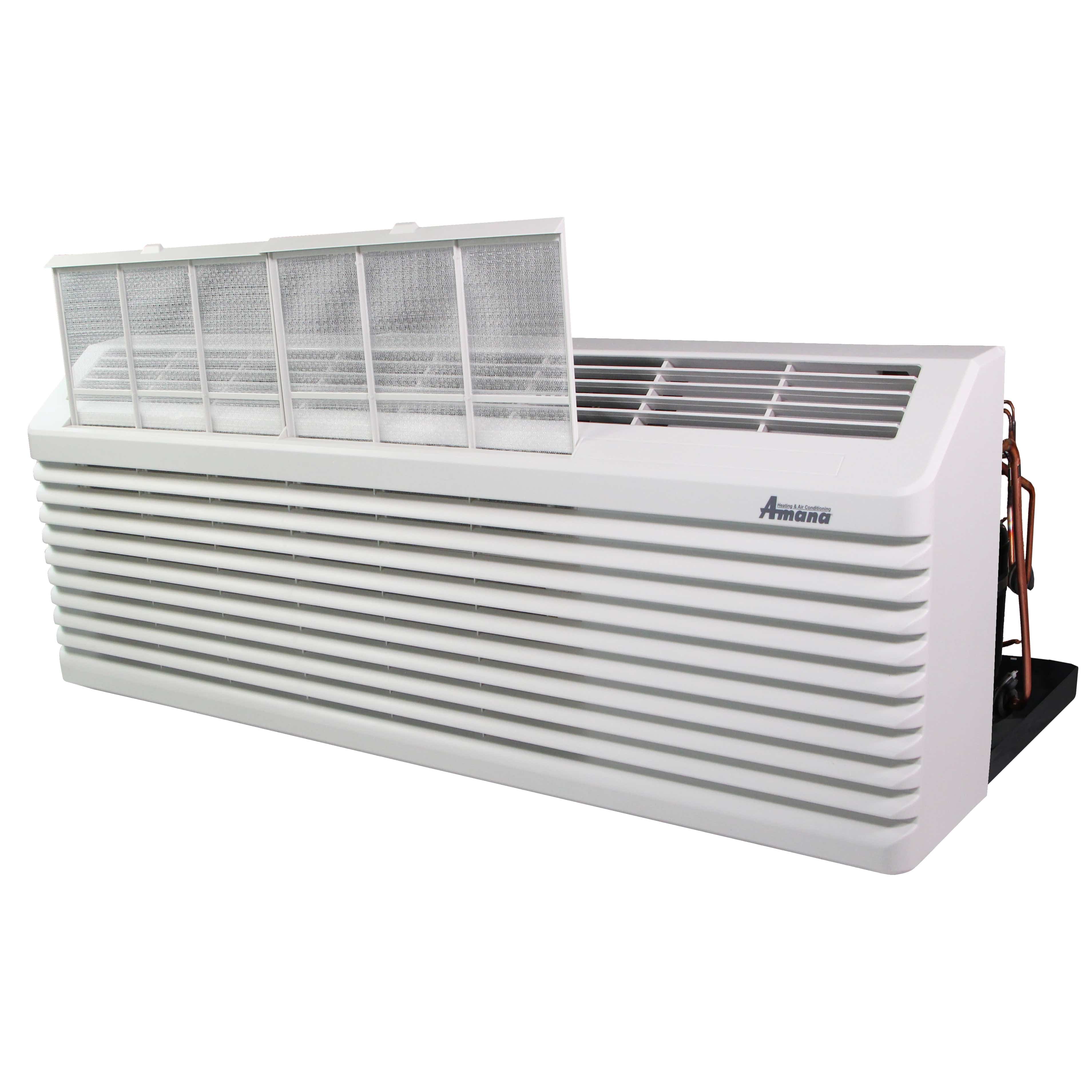 AMANA PTAC 15,000 BTU Air Conditioner & Heat Pump - PTH153J25AXXX with 2.5 kW Heater, 15 Amp Plug, R32 Refrigerant | Perfect for Hotels, Apartments & Commercial Spaces