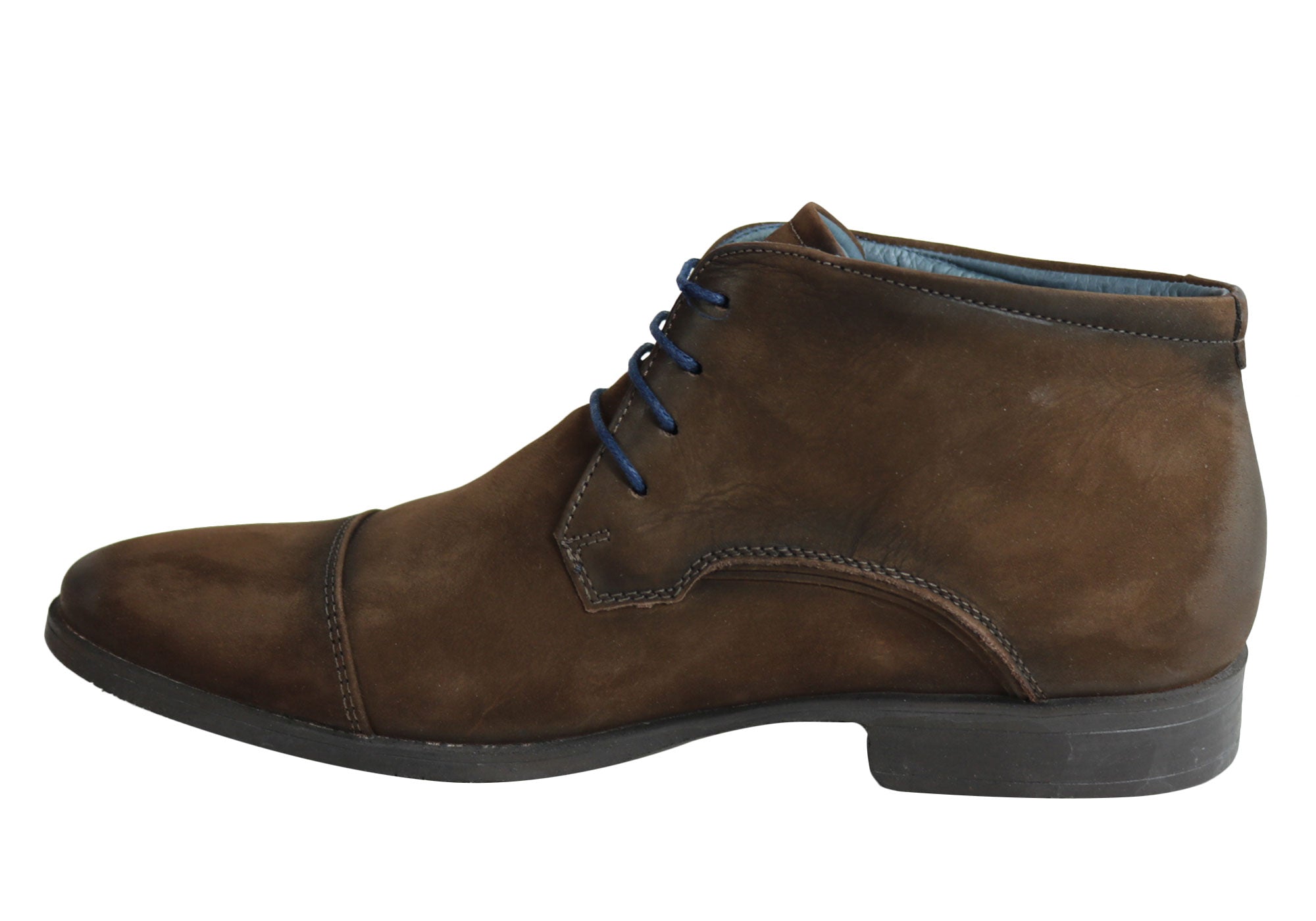 Savelli Colton Men's Comfortable Leather Lace-Up Boots - Handcrafted in Brazil - Perfect for Work, Outdoor & Casual Wear
