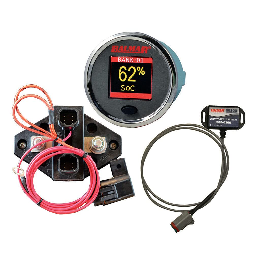 CDI Electronics SG210 Battery Monitor Kit with Gateway - 12V-48V Lithium & Lead Acid Battery Tester for RVs, Boats, Solar Systems & Off-Grid Power Monitoring
