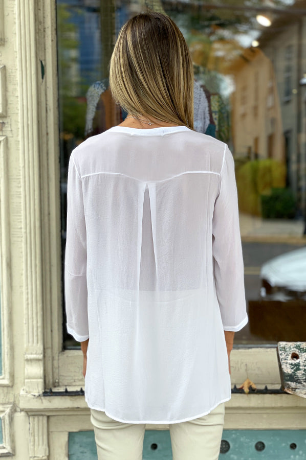 White Blouse for Women - Elegant & Comfortable Top for Office, Party & Casual Wear | Perfect for Work, Dates & Everyday Outfits