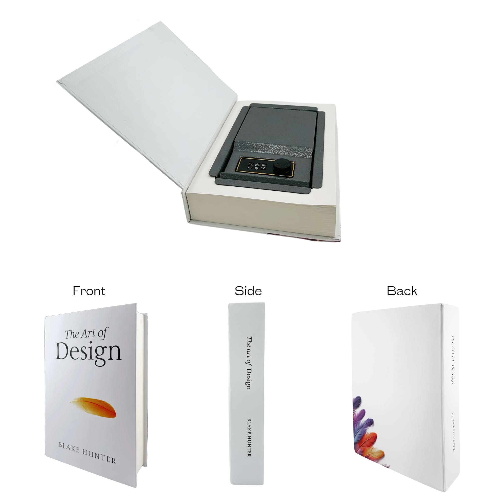 Real Paper Diversion Book Safe with Key - Secret Storage Box for Valuables | Discreet Home & Office Security Solution | Perfect for Cash, Jewelry & Important Documents