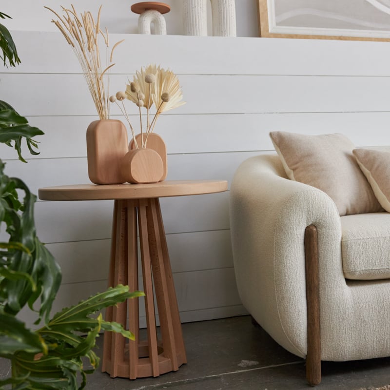 Eco-Friendly Zero Waste Accent Table - Sustainable Side Table for Living Room, Bedroom & Office - Perfect for Modern & Minimalist Home Decor