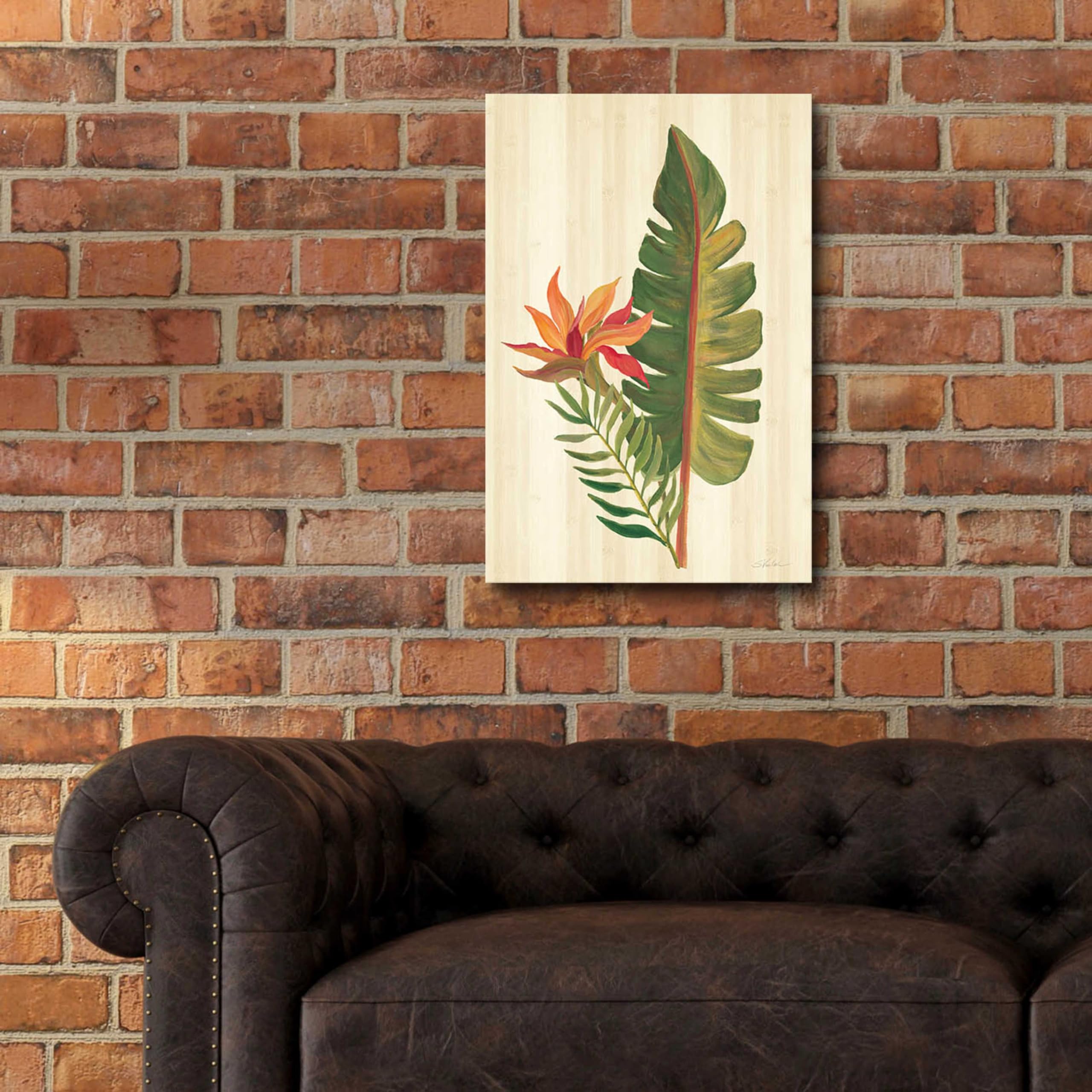 Silvia Vassileva Tropical Garden VI Acrylic Glass Wall Art - 16x24 Inches Modern Home Decor, Perfect for Living Room, Bedroom & Office