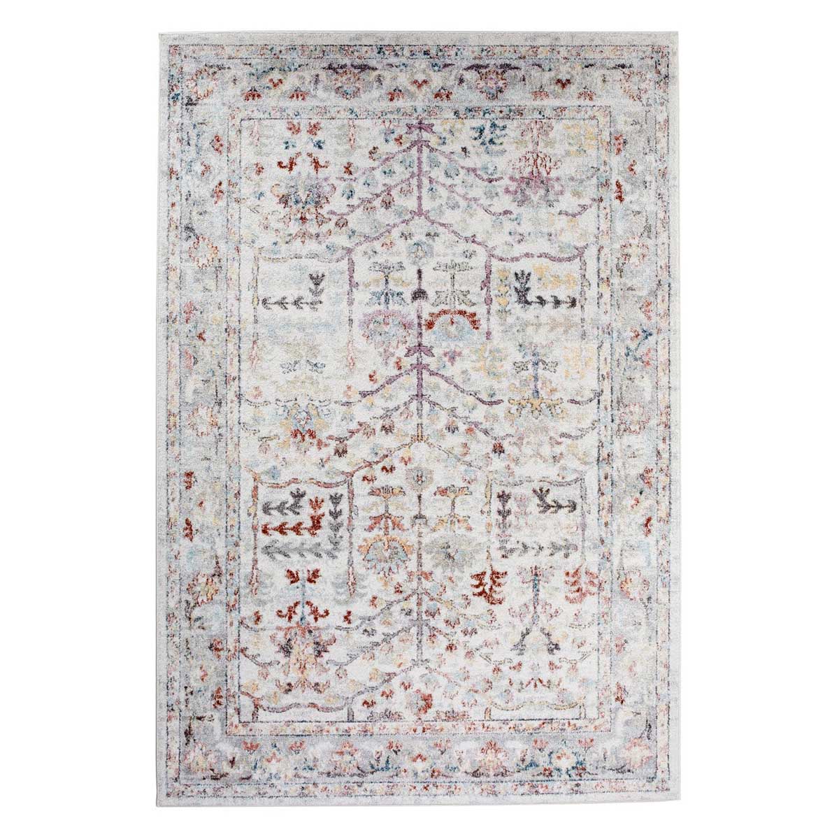 Livvie Multi-Color Distressed Vintage Rug - Soft Boho Chic Area Rug for Living Room, Bedroom & Dorm Decor
