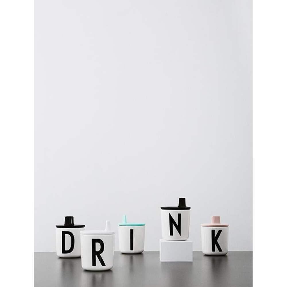 Premium Design Letters Sippy Cup Lids for Melamine Cups - Danish Designed Baby & Toddler Drink Lids | BPA/BPS Free, Food Safe & Dishwasher Safe | Perfect for Daycare, Travel & Home Use