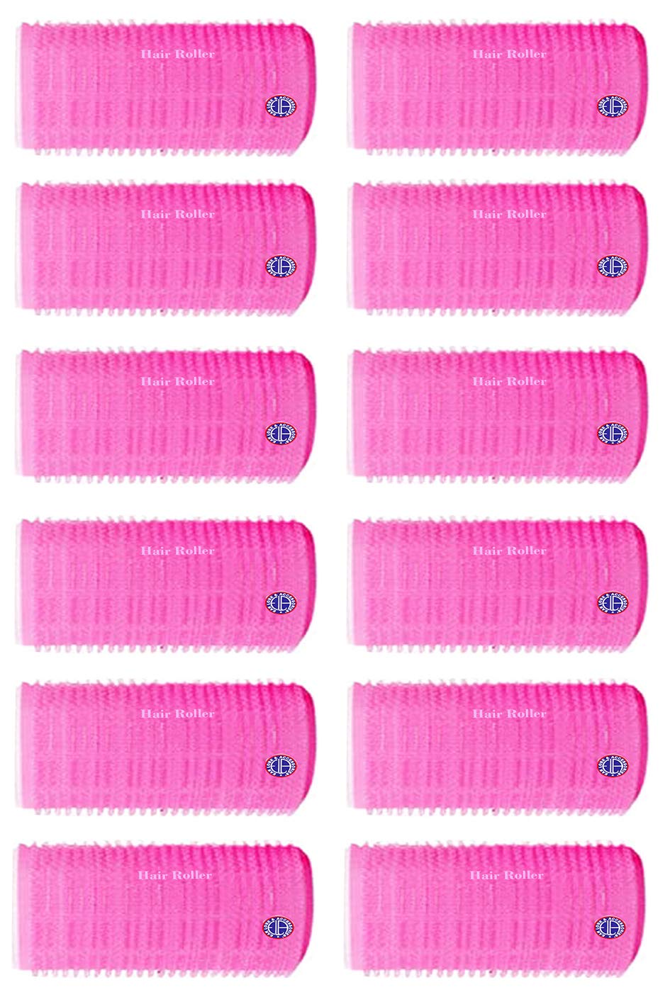 12 Pcs Self Grip Hair Rollers for Soft Curls - Earlobe & Accessories - One Size Fits All - Perfect for Home Styling & Salon Use