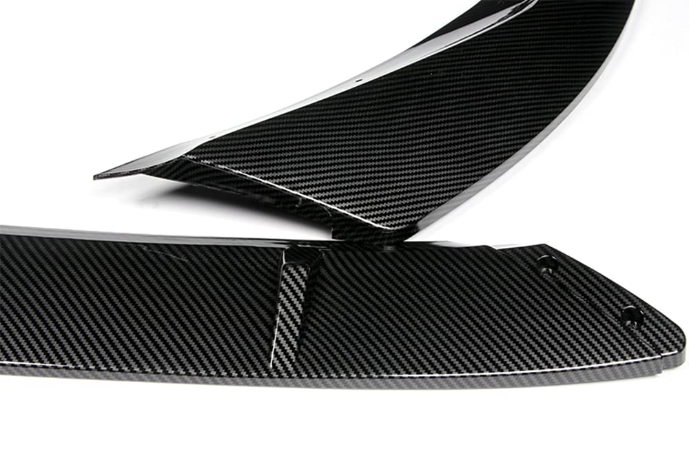 3-Piece Front Bumper Lip Spoiler for 2019-2020 BMW 3-Series G20 (M-Sport Bumper Only) | Glossy Carbon Fiber ABS Body Kit | Enhanced Aerodynamics & Sporty Styling | Perfect for Car Enthusiasts & Street Racing