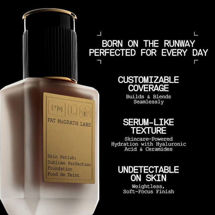 PAT McGRATH LABS Sublime Perfection Foundation - Flawless Full Coverage Makeup Base for All Skin Types | Perfect for Everyday Wear, Special Occasions & Photo Shoots