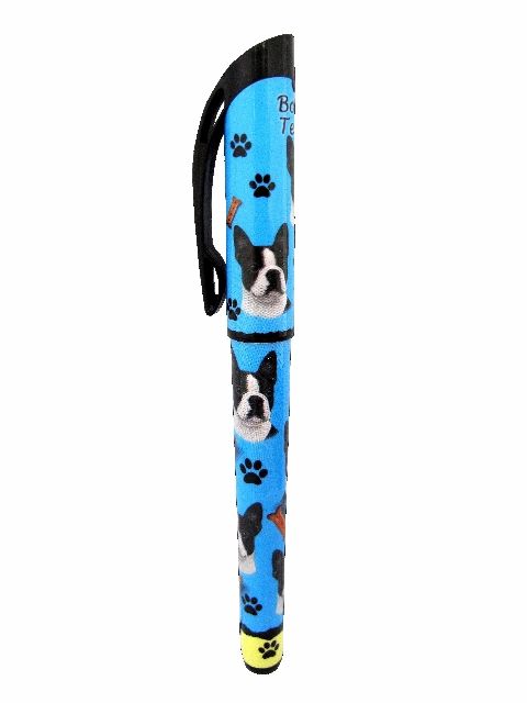 Boston Terrier Themed Gel Pens - Cute Dog Design Smooth Writing Pens for School, Office & Journaling