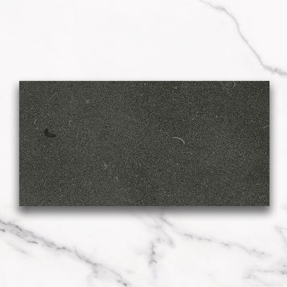 Premium Fugue Charcoal 300x600mm Lappato Porcelain Tile - Matte Finish, Durable & Waterproof - Perfect for Bathroom, Kitchen & Living Room Flooring