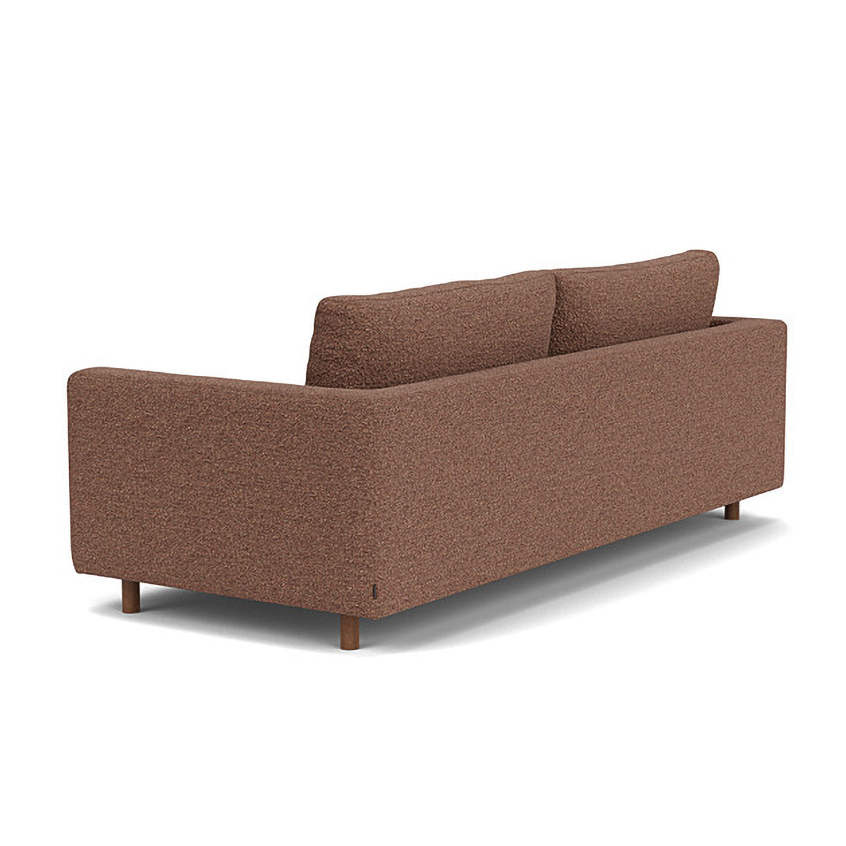 Modern Dylan Boucle 3-Seater Sofa - Soft Chenille Fabric Upholstered Couch for Living Room, Lounge & Office - Comfortable Mid-Century Design with Sturdy Wooden Legs