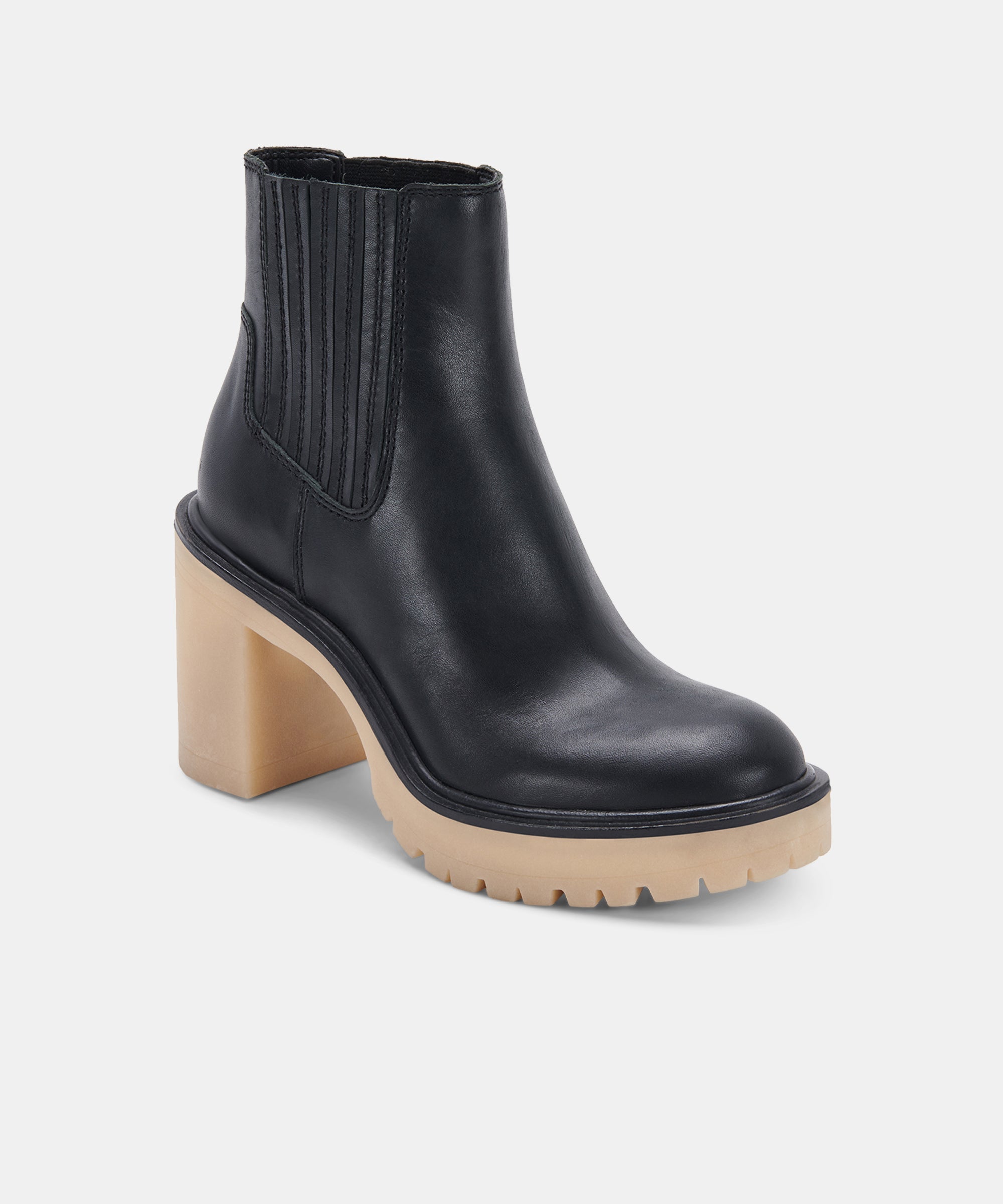 **Re:vita CASTER H2O Black Leather Booties for Women - Waterproof & Stylish Ankle Boots for Outdoor Adventures, Rainy Days & Casual Wear**