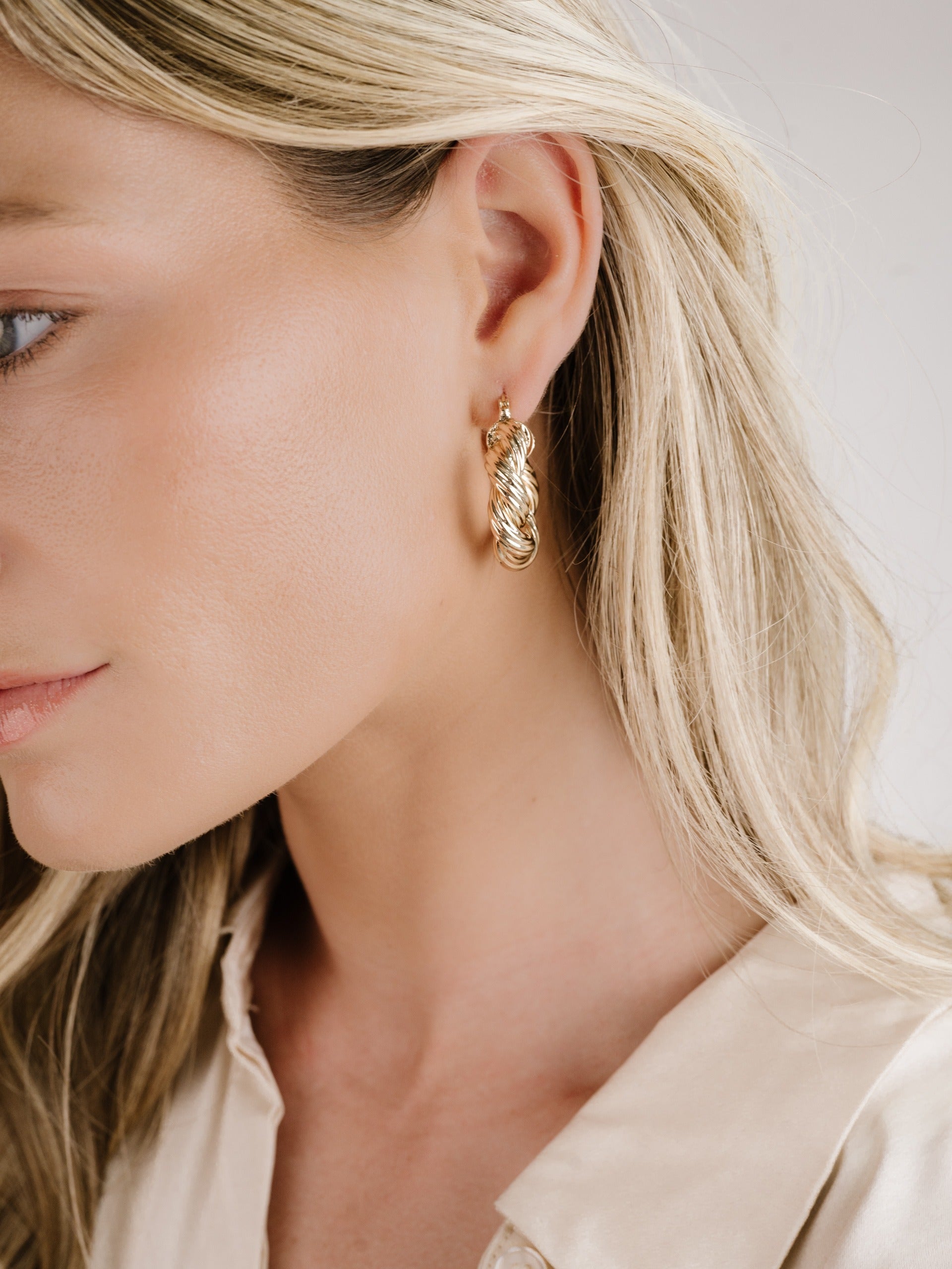 Modern Twist Hoop Earrings for Women - Trendy Gold & Silver Hoop Earrings for Everyday Wear, Parties & Gifts