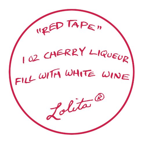 Elegant Lolita Style Wine Glass with Red Tape Design - Perfect for Romantic Dinners, Wine Tasting Parties & Gothic Home Decor