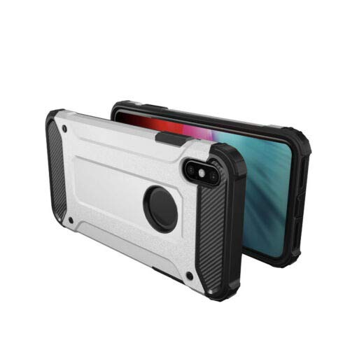 SuperGuardZ Heavy Duty Slim Shockproof Protective Case for iPhone Xs/iPhone X - Armor Cover [Silver] | Perfect for Outdoor Activities, Travel & Everyday Protection