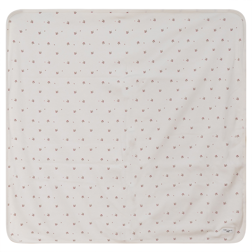 Floral Print Ribbed Blanket - Soft & Cozy Knit Throw for Bed, Couch, and Nursery - Perfect for Gift, Home Decor, and Relaxation