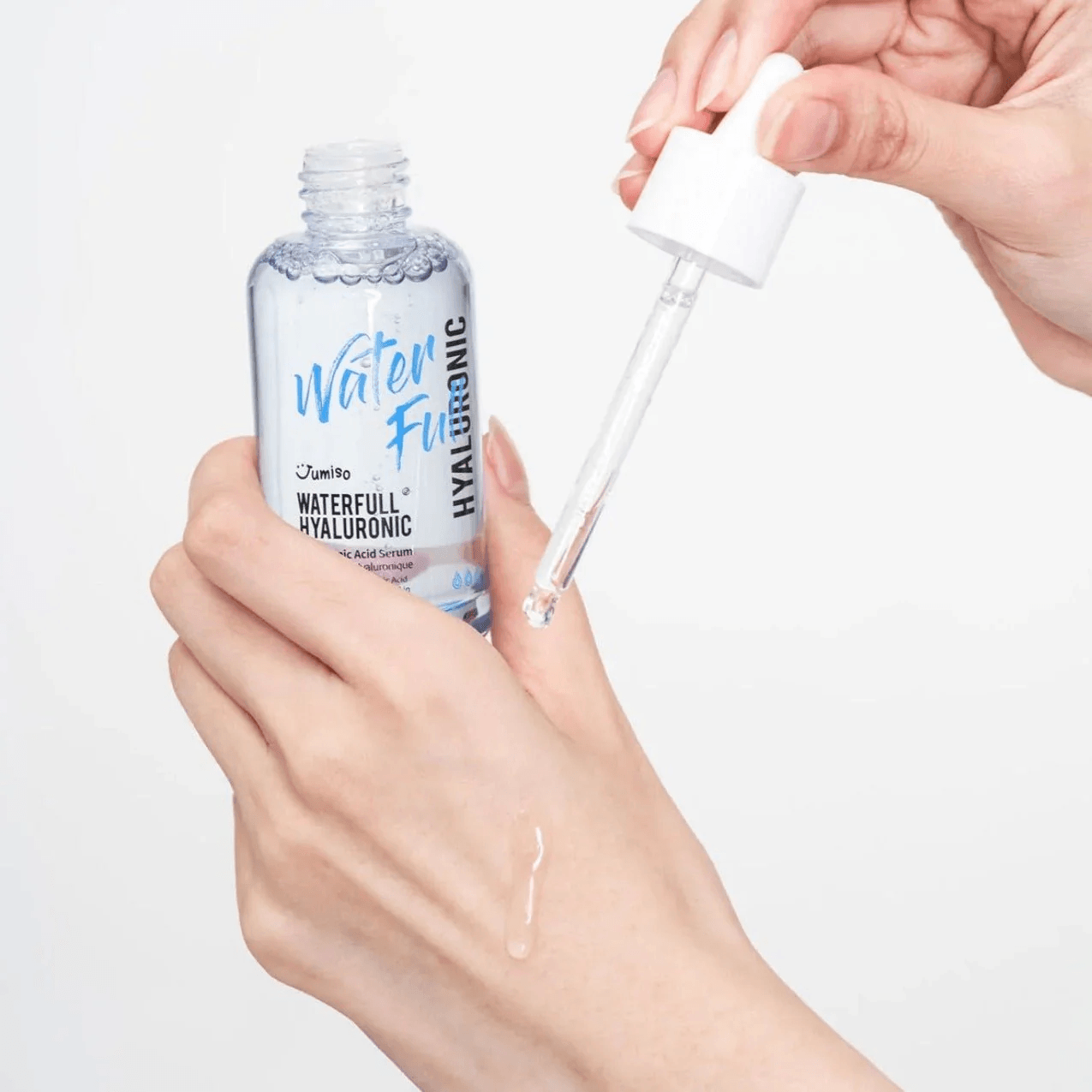 JUMISO Waterfull Hyaluronic Acid Serum 50ml - Hydrating Facial Serum for Dry Skin | Deep Moisturizing, Plumping & Anti-Aging | Day & Night Use for Glowing Skin