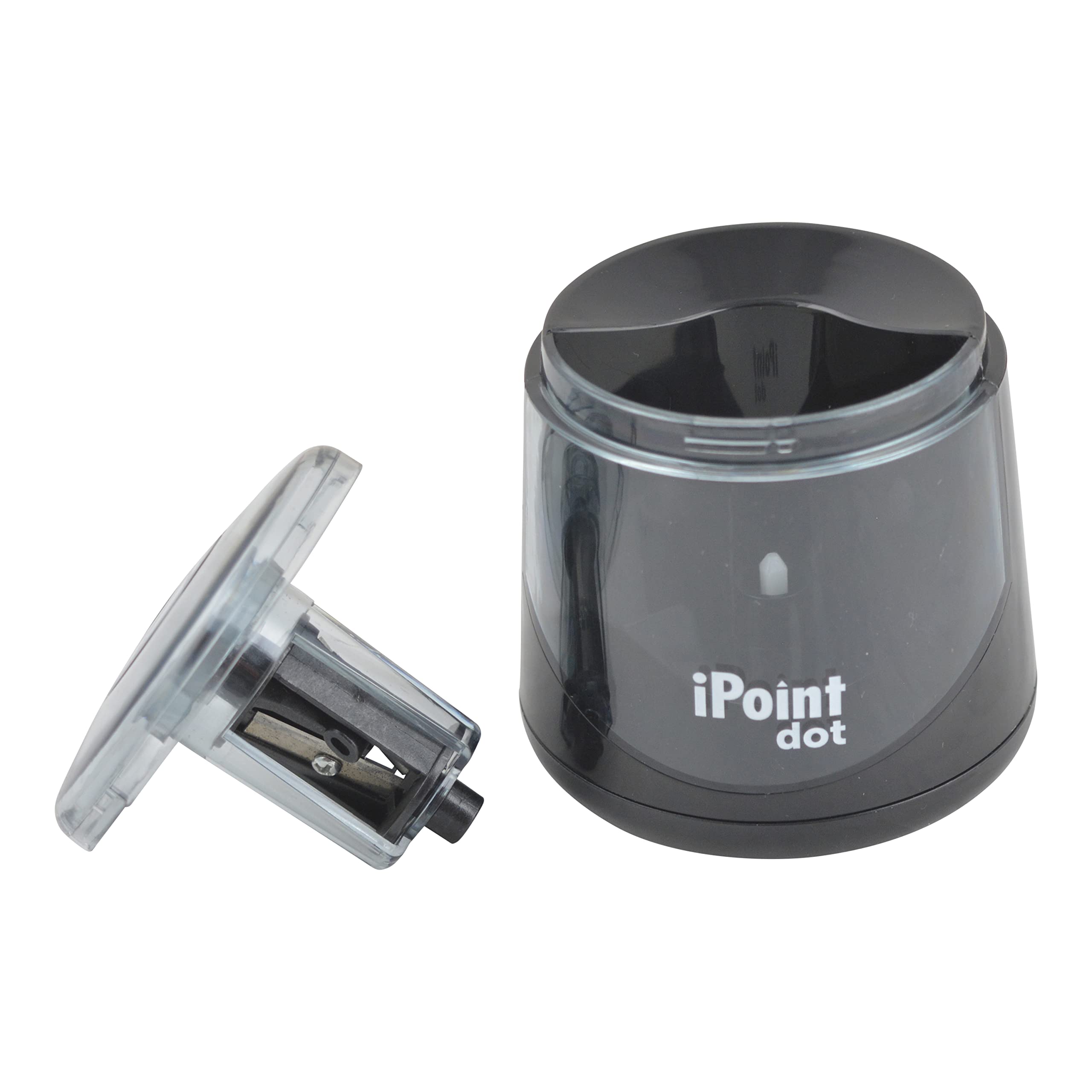 Westcott iPoint Dot Battery Pencil Sharpener - Portable Electric Sharpener for School, Office & Art Supplies (Model 17553) | Perfect for Classrooms, Homework & Crafting Projects