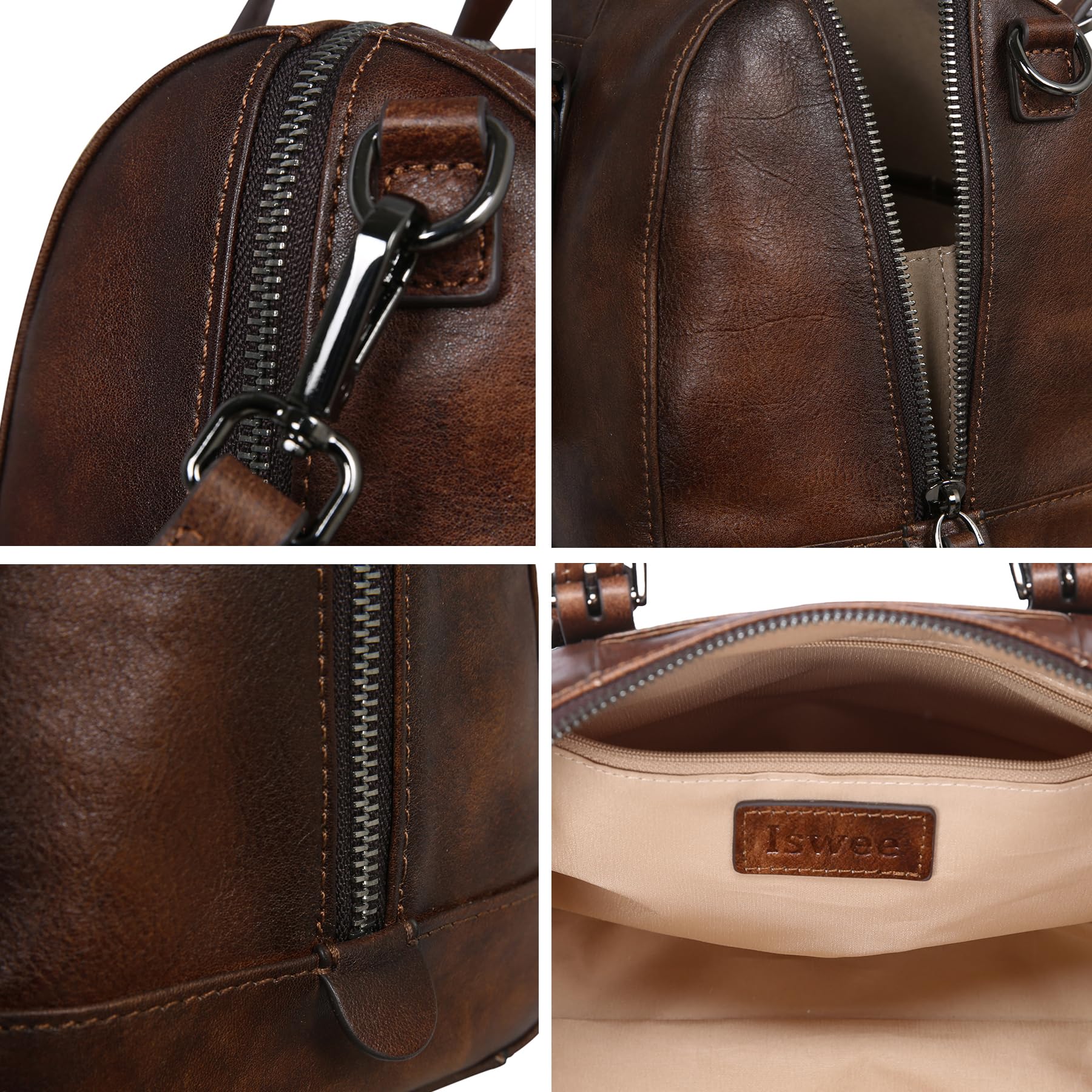 Genuine Leather Hobo Crossbody Bag for Women - Designer Satchel Handbag with Top Handle - Perfect for Travel, Work & Everyday Use