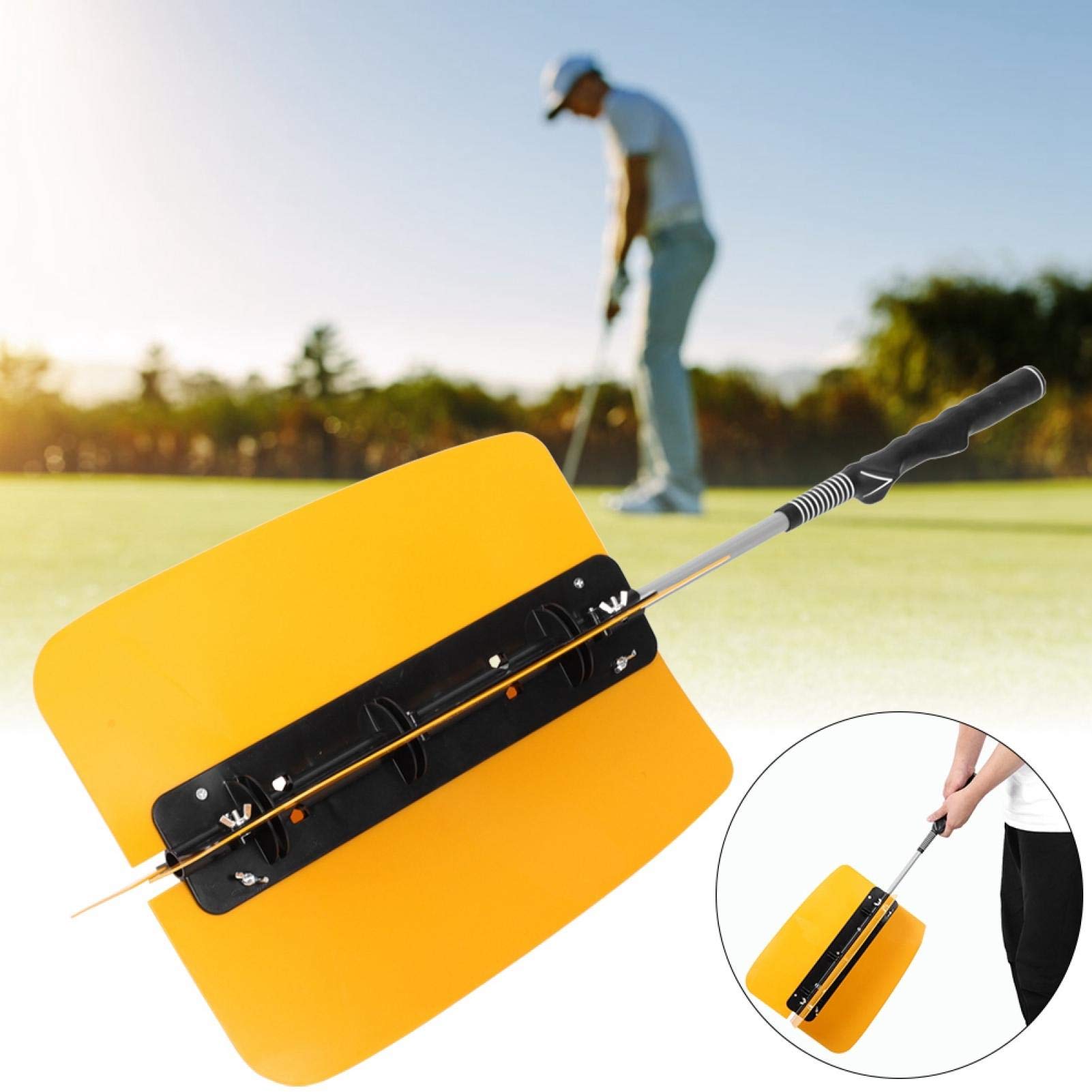 EVTSCAN Golf Swing Trainer - Orange Power Resistance Fan for Strength & Swing Training | Improve Golf Performance & Accuracy | Perfect for Driving Range & Home Practice
