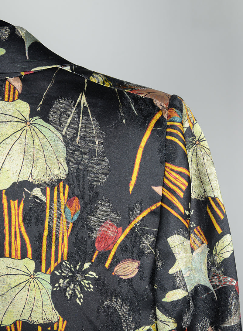 Etro Black Floral Print Jacket - Size 38 | Elegant Women's Blazer for Office, Party & Special Occasions