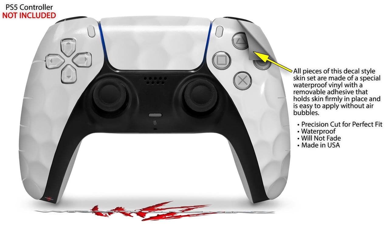 PS5 DualSense Controller Skin Wrap - Golf Ball Design for Gaming & Protection