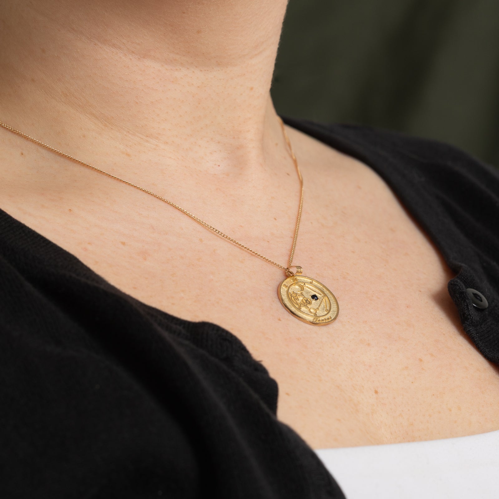 0.05ct Genuine Sapphire Taurus Zodiac Pendant Necklace - Elegant Birthstone Jewelry for Women & Girls - Perfect Gift for Birthday, Anniversary & Special Occasions