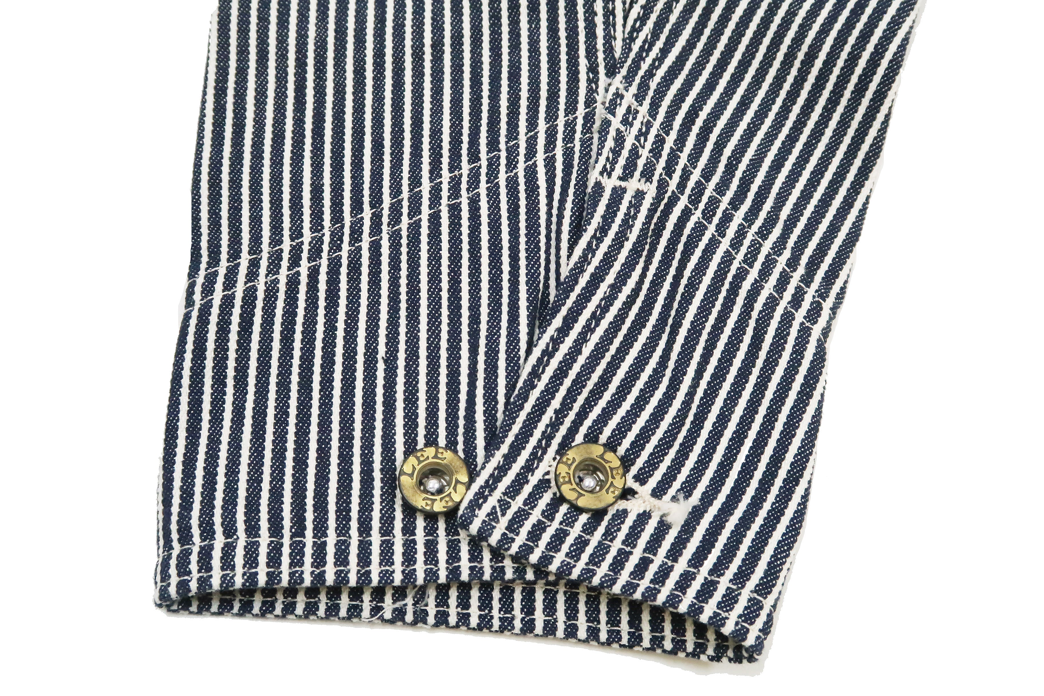 Lee Men's LM7213 Coveralls - Reproduction Union All Long Sleeve Unlined Work Jumpsuit in Hickory Stripe - Durable Workwear for Mechanics, Carpenters & DIY Projects