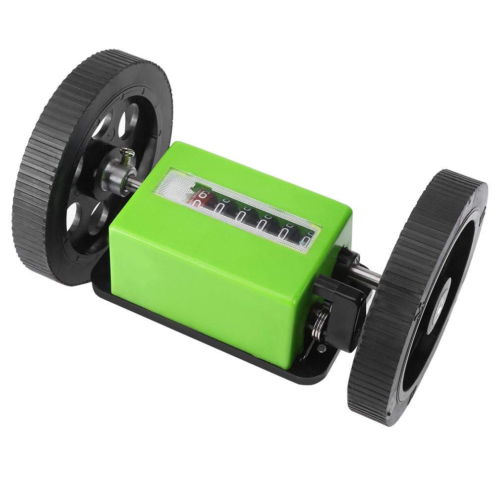 **Mechanical Meter Counter Wheel - 1Pc Green Length Measuring Tool for DIY, Construction & Fabric Projects | Accurate Distance Measurement for Sewing, Landscaping & Crafting**