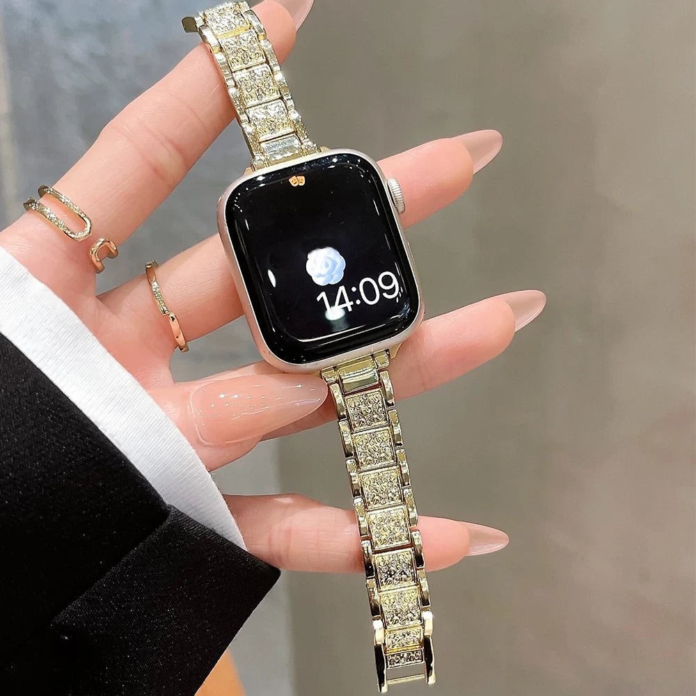 EleganteSync Stylish Apple Watch Band for Women - Fashionable & Comfortable Replacement Strap for Workouts, Office & Everyday Wear
