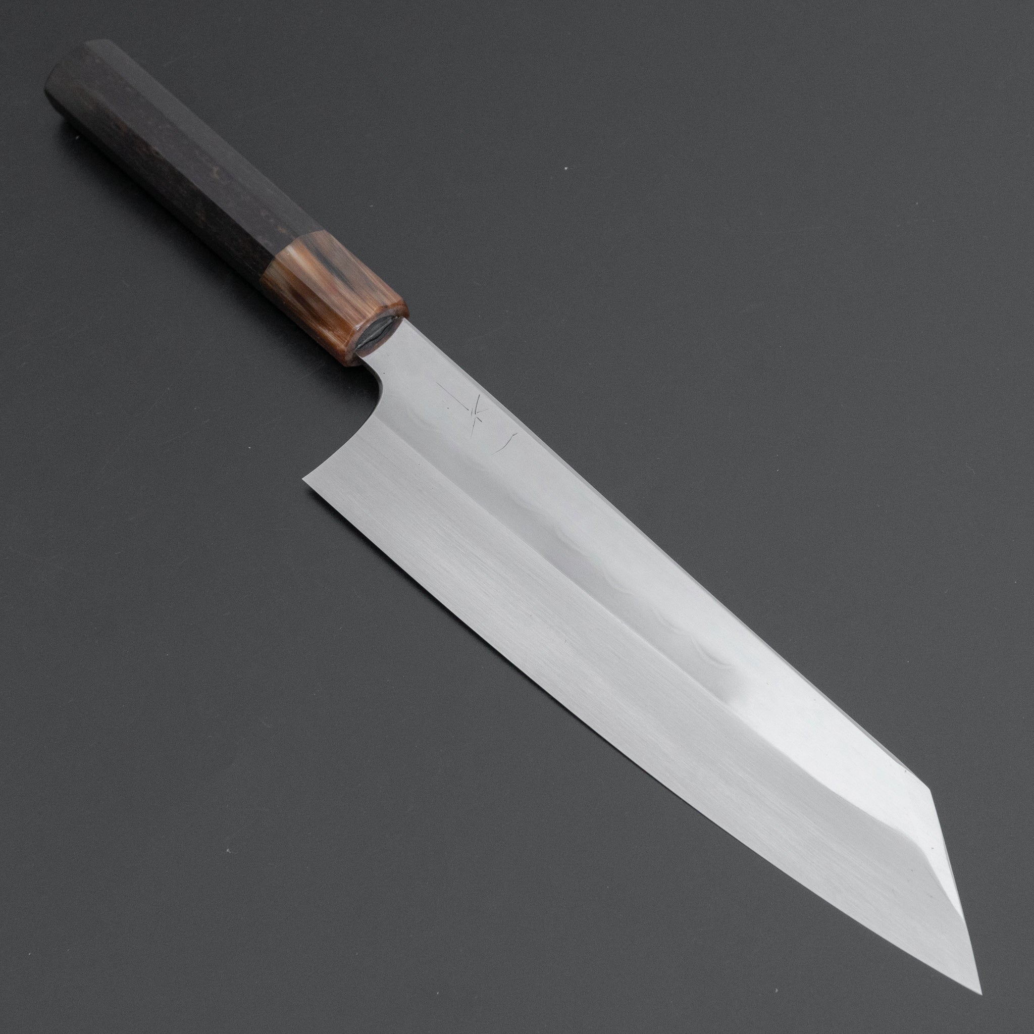 Hitohira Togashi White #1 Notaremon Mizu Honyaki Kiritsuke Gyuto 240mm Japanese Chef Knife with Taihei Ebony Handle & Saya - Premium Kitchen Knife for Sushi, Sashimi & Meat Cutting