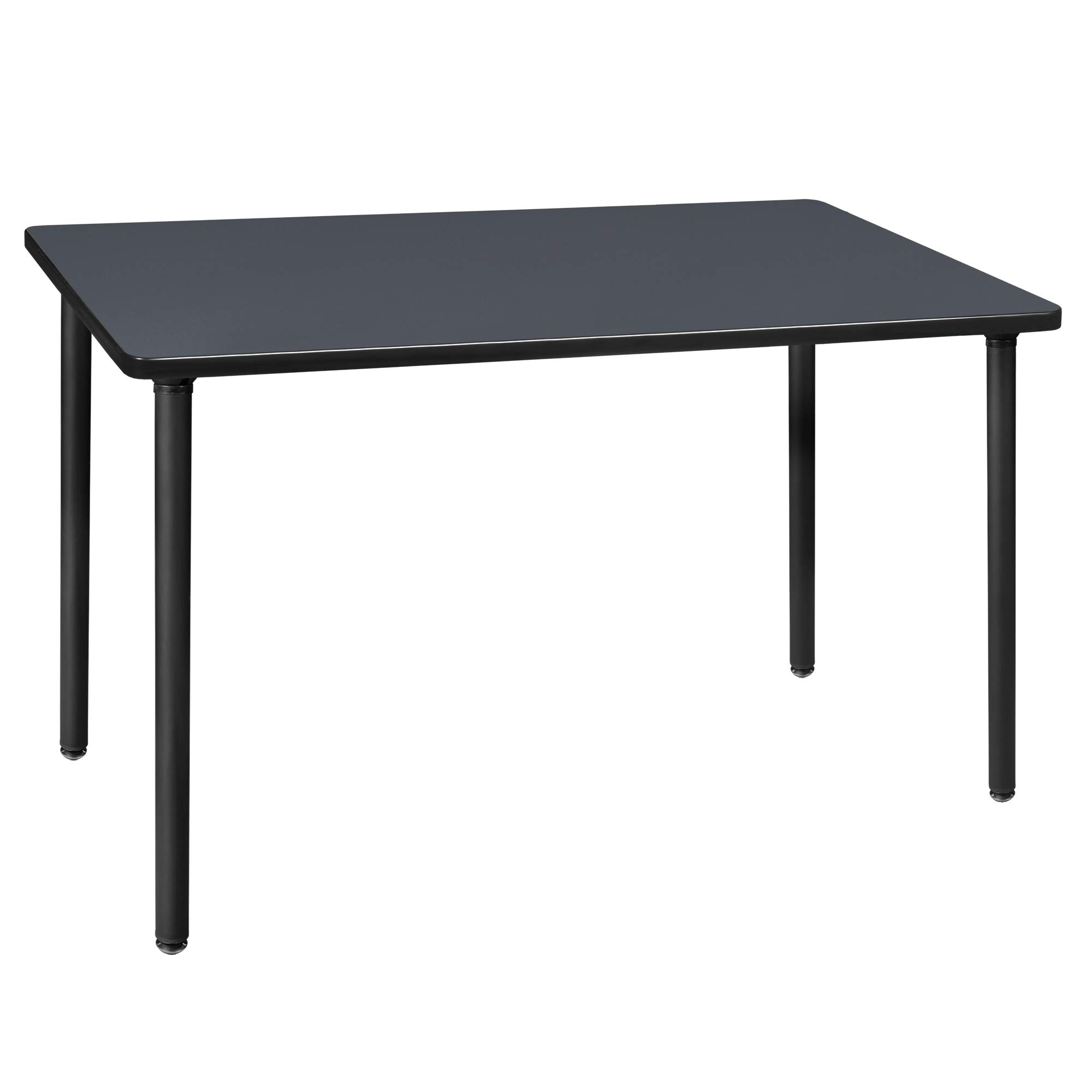 Regency Kee Folding Training Tables - Medium Size, Grey/Black - Portable & Durable for Classrooms, Meetings & Events