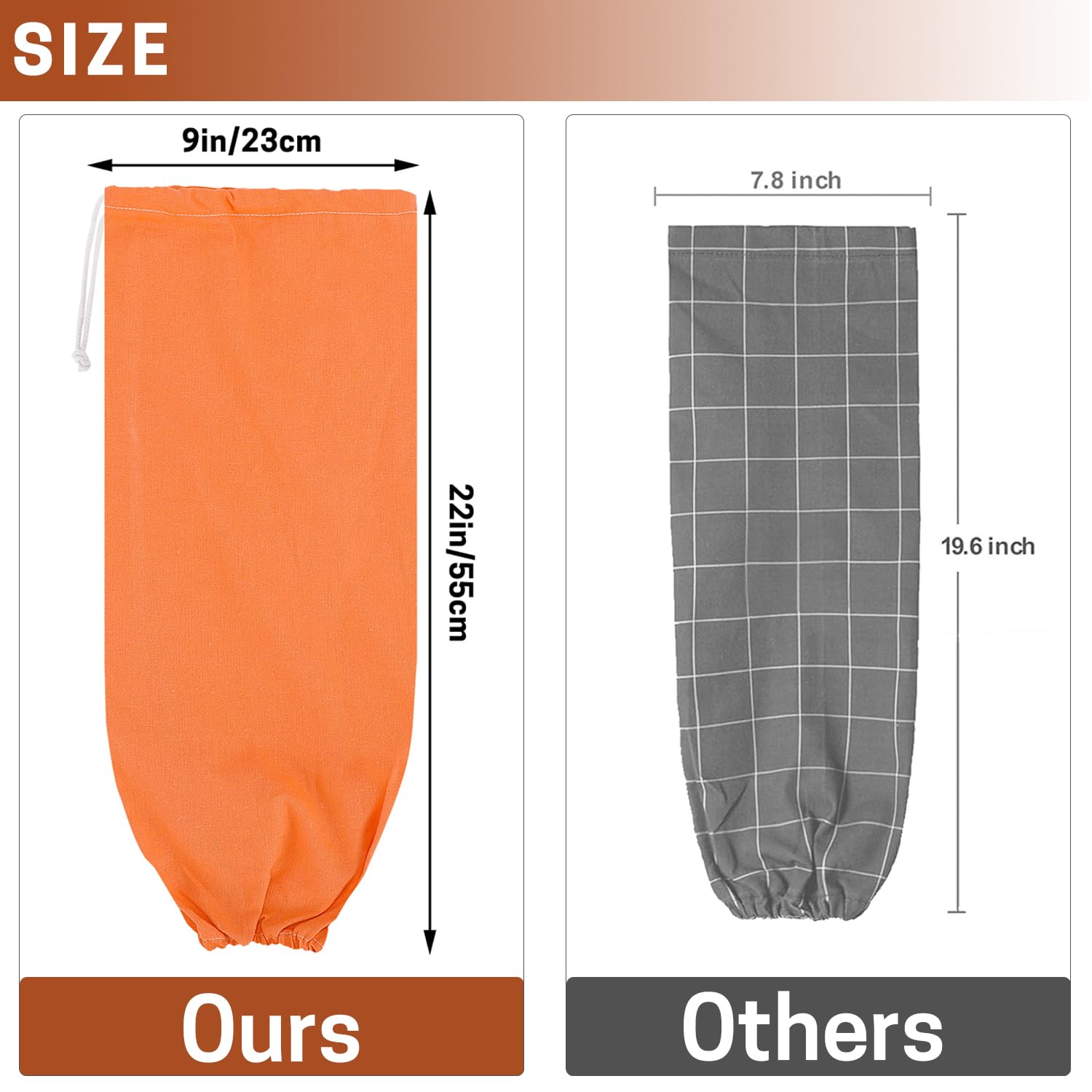 SWISSELITE 2-Pack Plastic Bag Holder - Reusable Wall-Mounted Grocery Bag Organizer & Storage Dispenser (22x9 Inches) - Perfect for Kitchen, Pantry, Laundry Room & Garage Organization