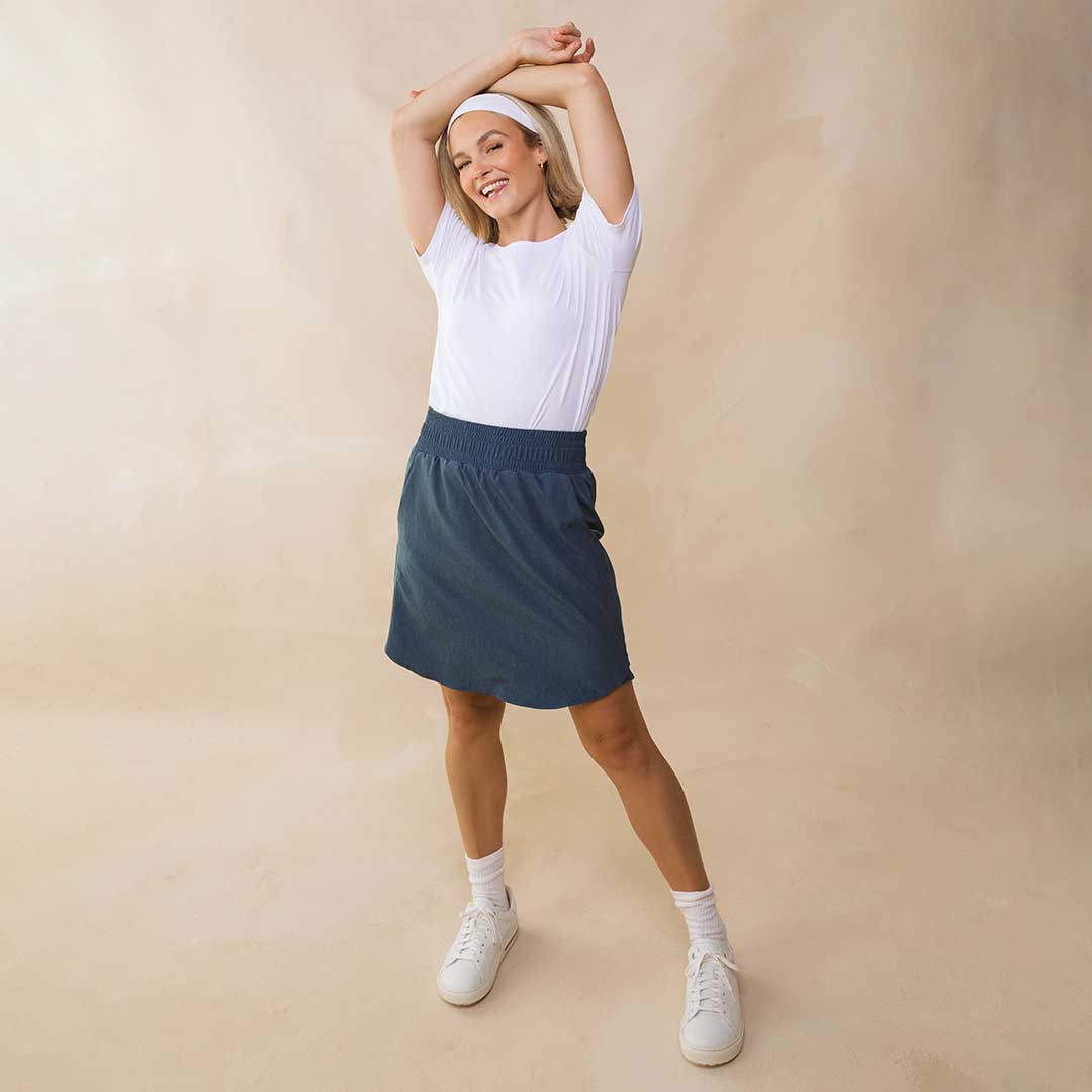 Stylish Dark Chambray Club Skirt for Women - Perfect for Night Out, Party & Casual Wear