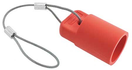 300/400A Female Single Pole Cap Red - Pack of 6 | High Voltage Electrical Connector for Industrial & Home Wiring Projects