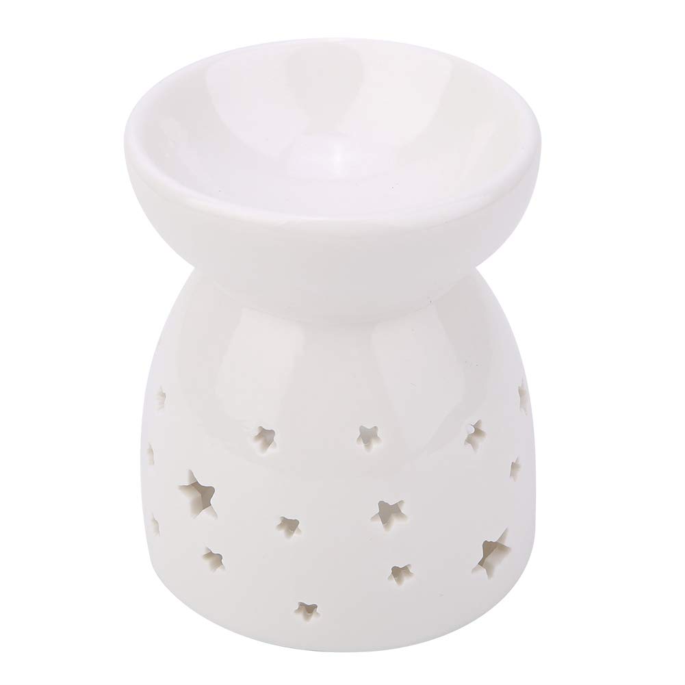 Zouminyy Ceramic Aromatherapy Oil Burner - Night Fragrance Lamp, Essential Oil Diffuser & Incense Holder for Relaxation, Meditation & Home Decor (Love Scent)