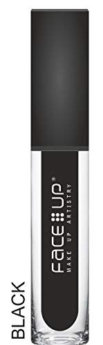 Face Up Jet Black Volumizing Mascara - Smudge-Proof, Curling & Lengthening Formula for Stunning Eyes, 6ml | Perfect for Daily Wear, Special Occasions & Photography