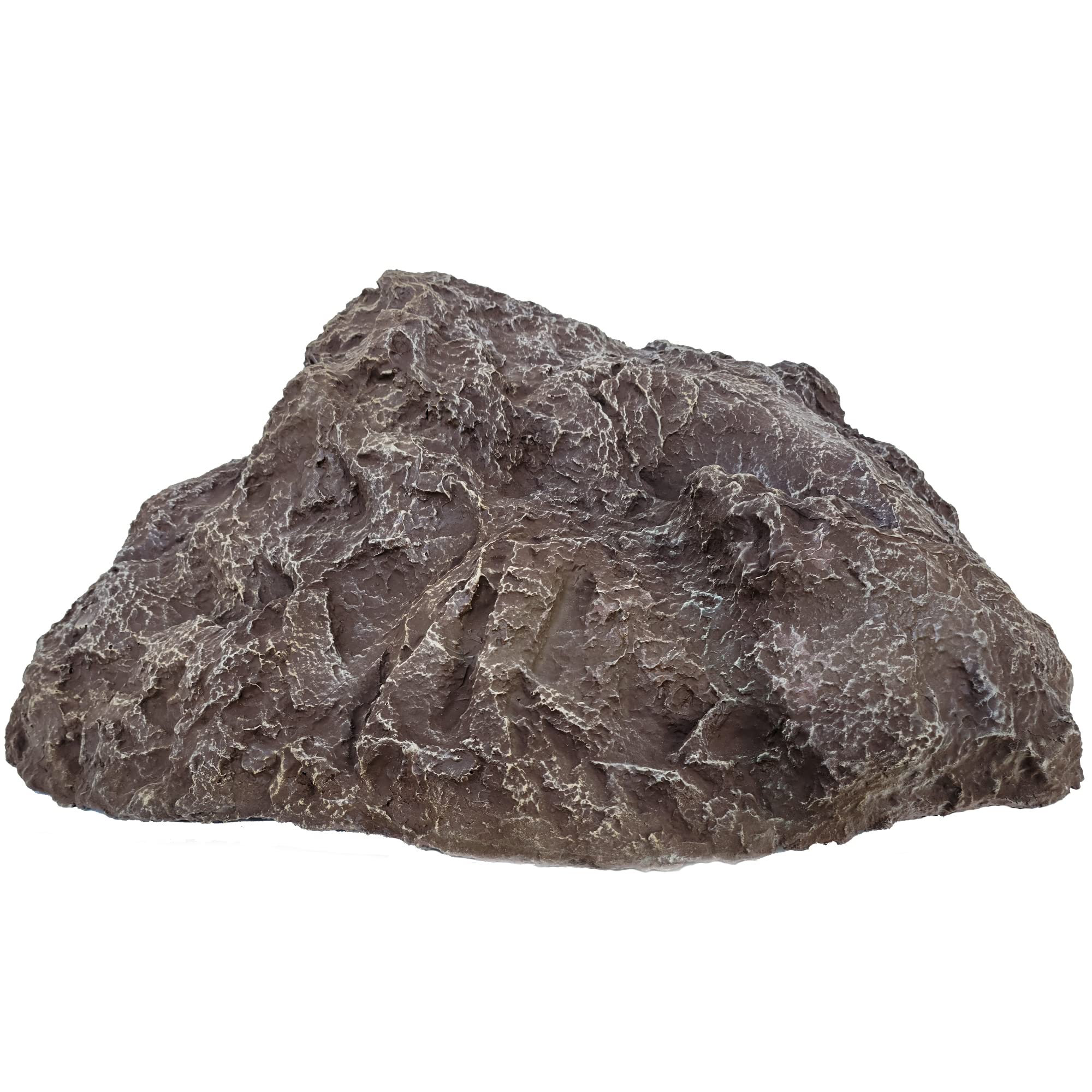 FOREVER BAMBOO Artificial Rock Well Pump Cover - 13x28x30 Inch Fiberglass Boulder for Landscaping | Hide Pipes & Utilities | Durable Faux Rock Decoration for Backyard, Garden & Outdoor Decor | Large River Brown