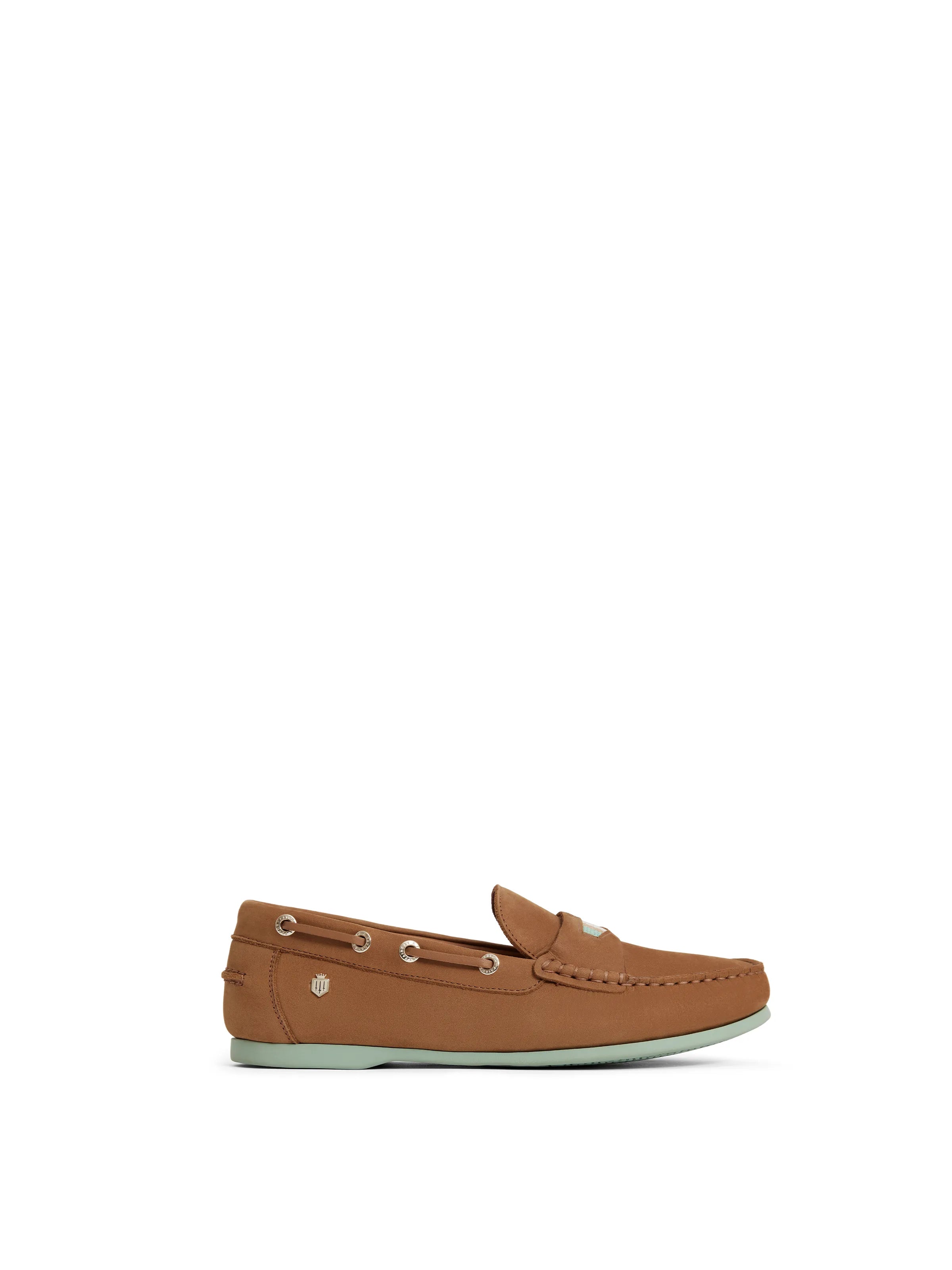 Boston Deck Shoes for Men & Women - Classic Tan & Mint Color Boat Shoes - Perfect for Sailing, Casual Wear & Outdoor Activities