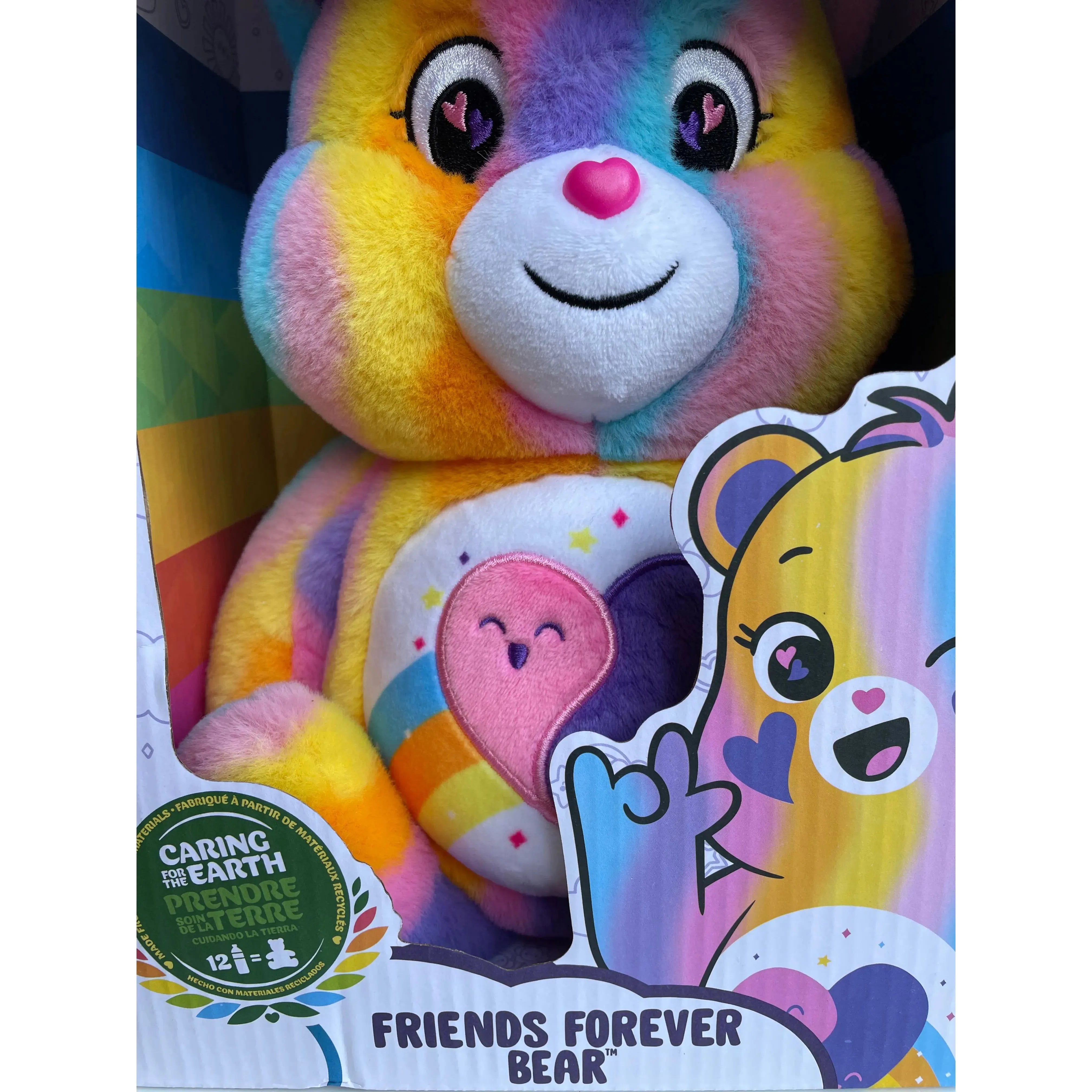 Care Bears 35cm Friends Forever Bear Plush Toy - Soft Stuffed Animal for Kids, Birthday Gifts & Nursery Decor | Perfect for Cuddling, Collecting & Themed Parties