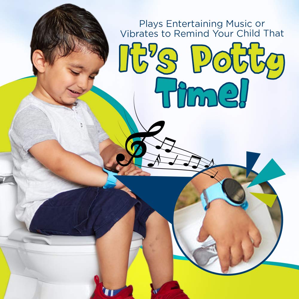 Premium Potty Training Watch for Toddlers - Rechargeable Waterproof Digital Timer with Vibration & Music Alerts - Toilet Training Aid for Boys & Girls - Perfect for Home, Daycare and Travel Use