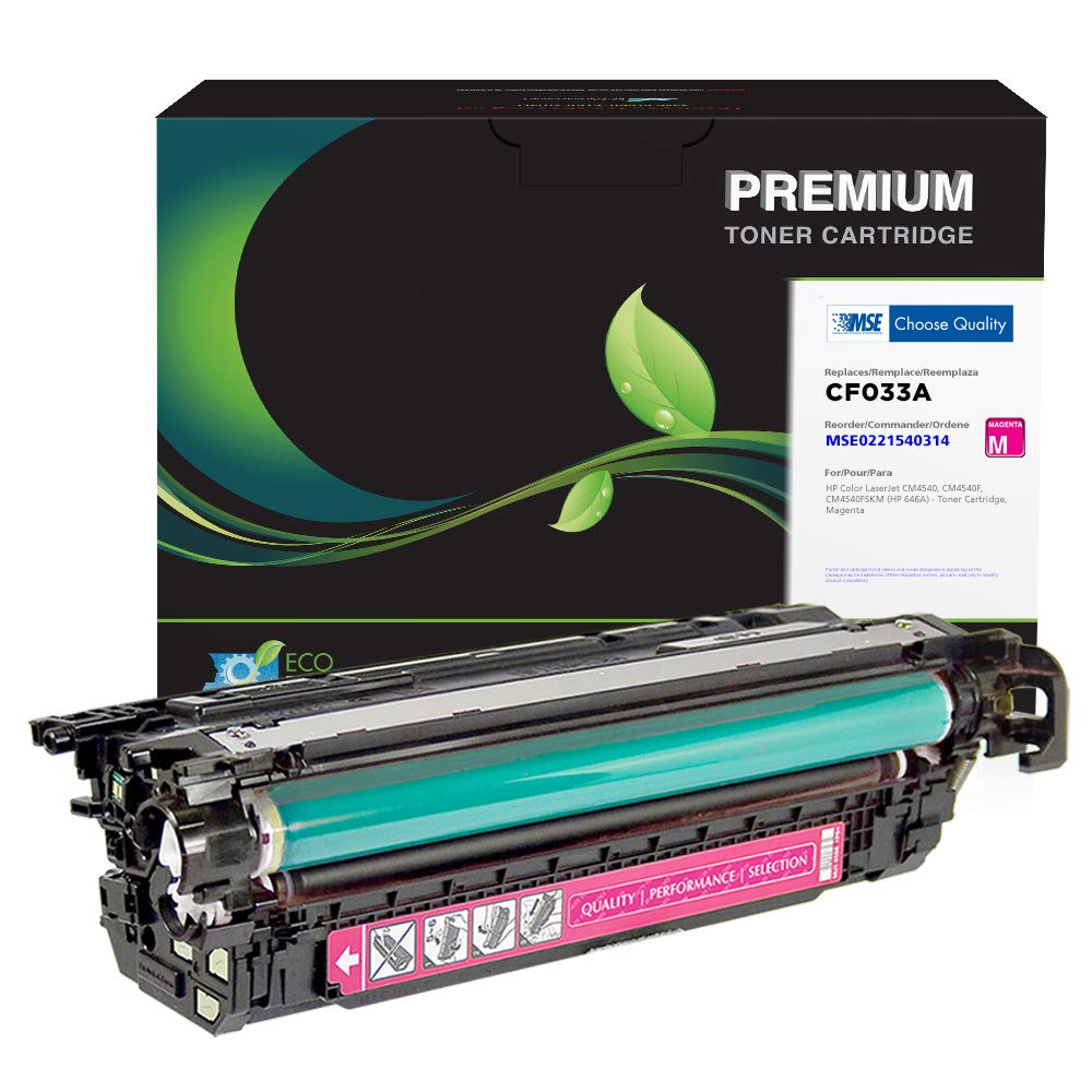 MSE Remanufactured HP CF033A/646A Magenta Toner Cartridge Replacement - Compatible with HP Printers | Perfect for Home Office & Small Business Printing Needs