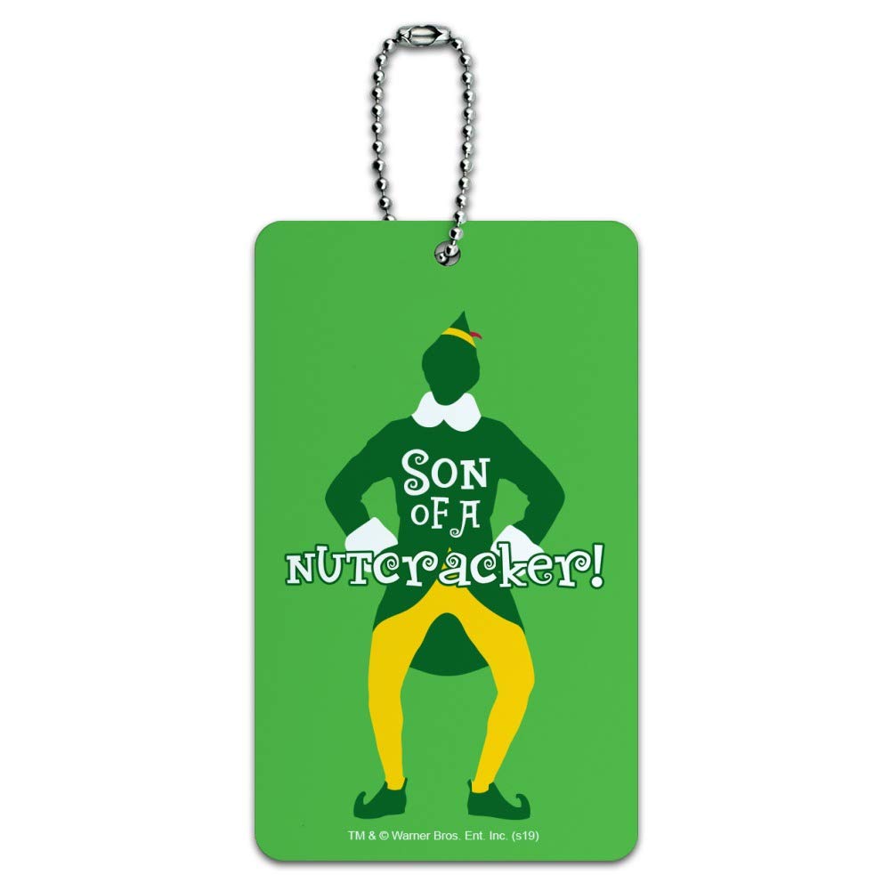 Elf Movie Son of a Nutcracker! Luggage Tag - Funny Christmas Travel Accessory for Suitcases, Carry-On Bags & Backpacks - Perfect Holiday Gift for Elf Fans